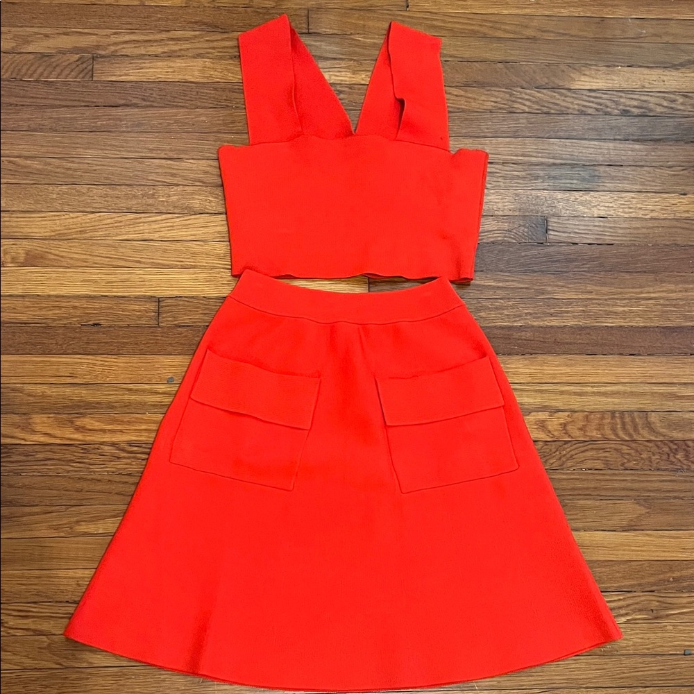 ALC knit top and skirt set XS skirt S too